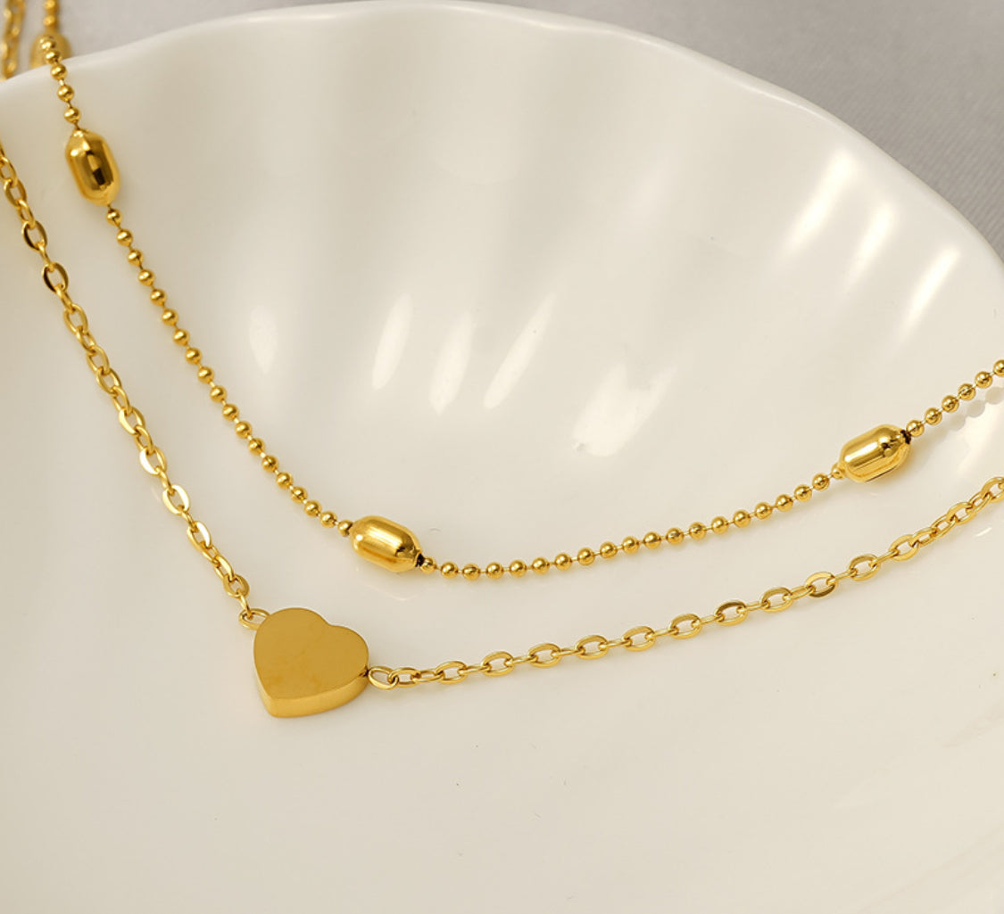 Heart Dual-Layer Necklace