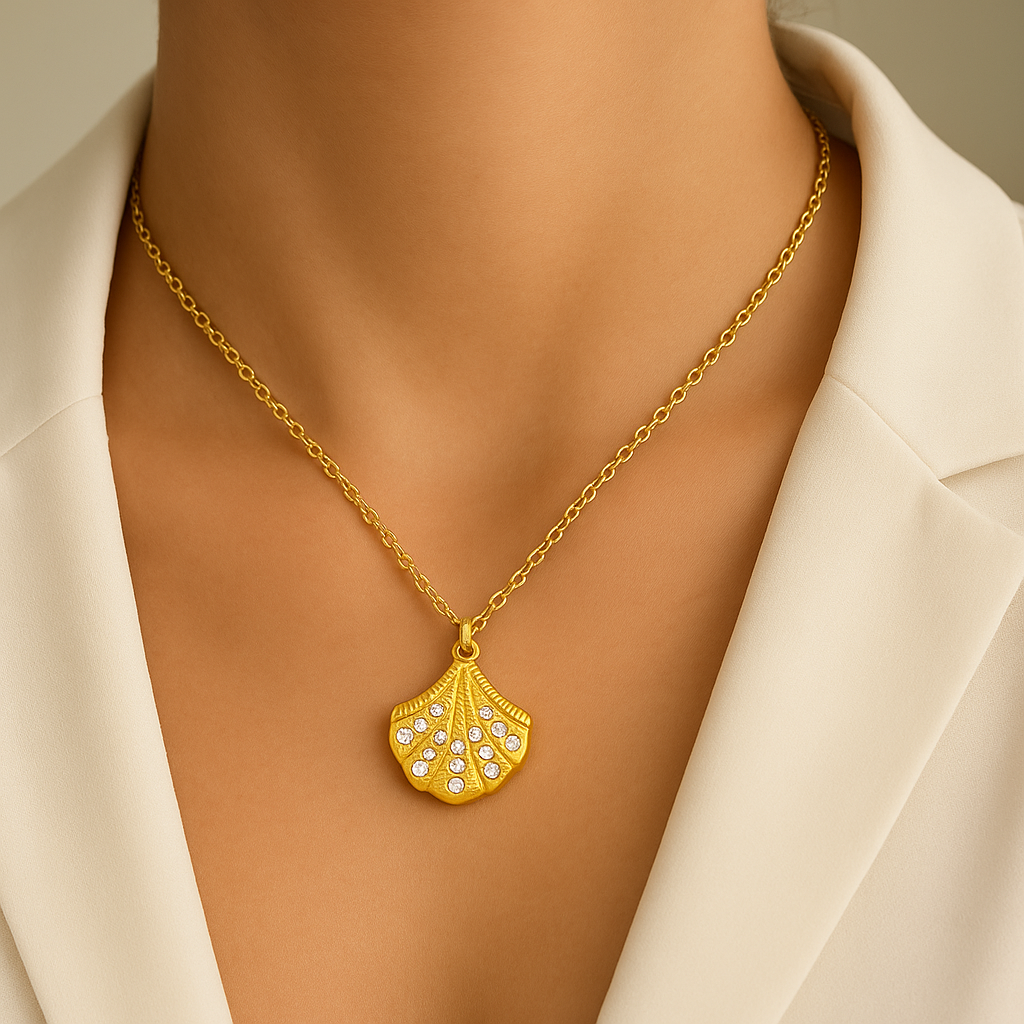 Lustro Shell Pendant Necklace