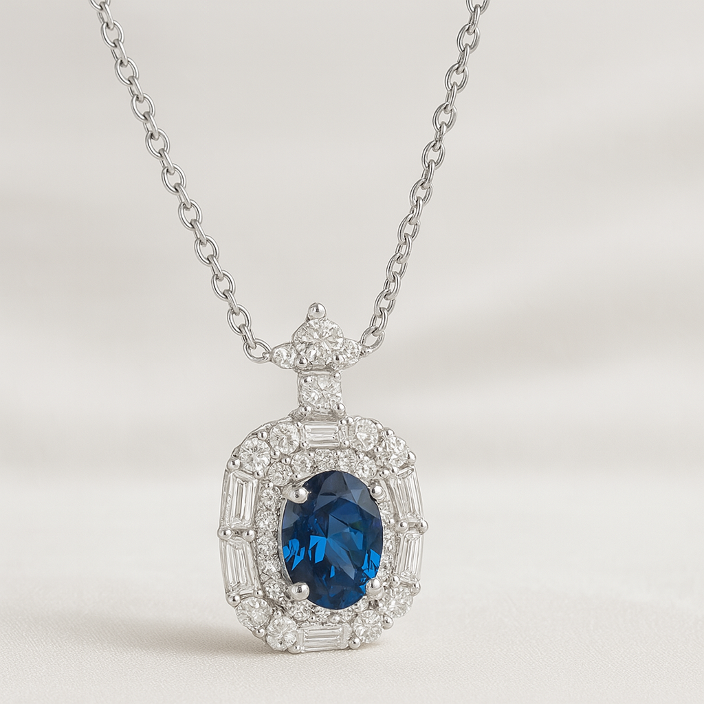 Lustro Royale Sapphire Pendant
