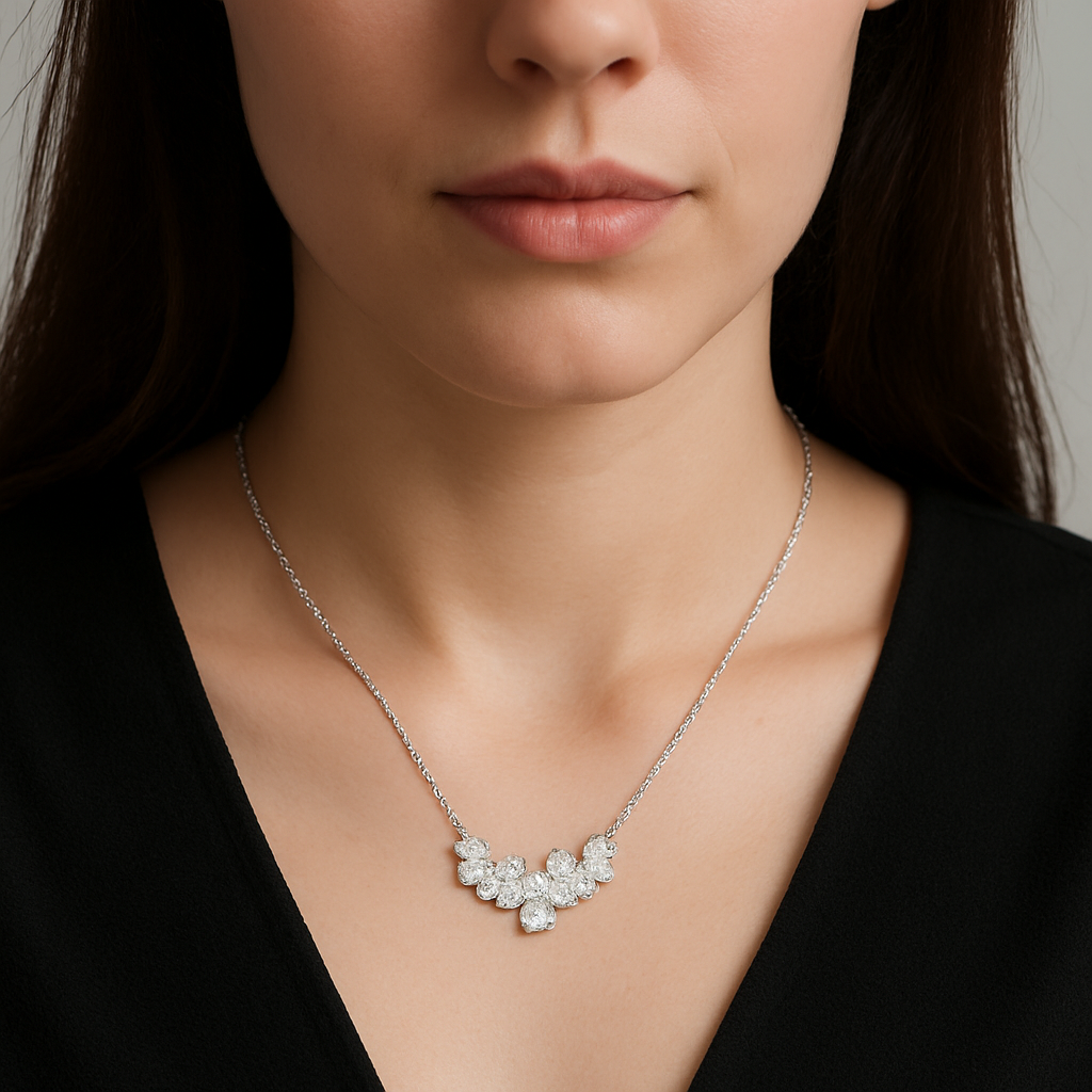 Lustro Crystal Bloom Necklace